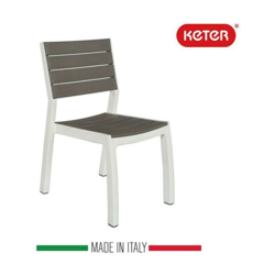 Sedia Harmony Bianca E Cappuccino en oferta