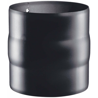 Manicotto di giunzione per canna fumaria stufa a Legna in acciaio nero da 1,2 mm -Ø 130 mm / Attacco MaschioMaschio