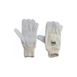 Guanti da lavoro in pelle fiore di ovino, dorso in cotone, certificati CE, EN 388, taglia 10 (Taglia 10) precio
