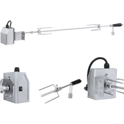 Girarrosto Elettrico Girarrosto Grill Bbq Con Motore 5 3 W 140 Cm Acciaio Inox - Royal Catering en oferta