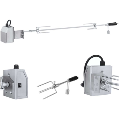 Girarrosto Elettrico Girarrosto Grill Bbq Con Motore 5 3 W 140 Cm Acciaio Inox - Royal Catering