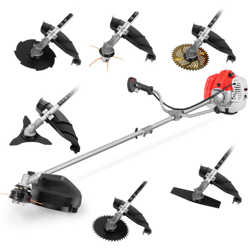 Decespugliatore GGT650X-7 con motore a benzina 2 tempi 65cc 4,9cv. 7 diversi accessori per il taglio. Manubrio a doppia impugnatura, regolatore di precio