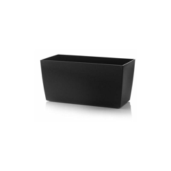 Vaso rettangolare Coimbra Colour da esterno e giardino per fiori e piante. -30 x 15 x H 14 cm / Nero en oferta