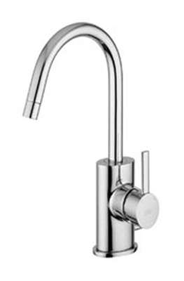 Miscelatore lavabo Berry con canna orientabile e scarico - Paffoni