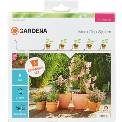 Sistema Micro Drip Kit di espansione irrigazione per vasi 13 mm (1/2) Ø Lunghezza del tubo flessibile: 5 m 1300 - Gardena en oferta