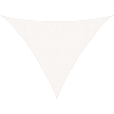 Vela Parasole 160 g/m² Bianca 3,5x3,5x4,9 m in HDPE - Bianco - Vidaxl