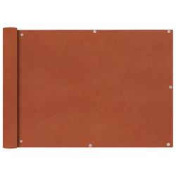 Paravento da Balcone in Tessuto Oxford 75x600 cm Terracotta - Arancione - Vidaxl en oferta