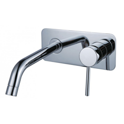 Bernstein - Miscelatore per lavabo incasso - 2 fori - con bocca erogazione e piastra inox XX0539C características