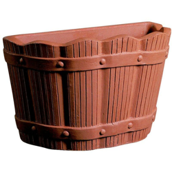 Gerla a Botte in resina 39 cm. Terracotta características