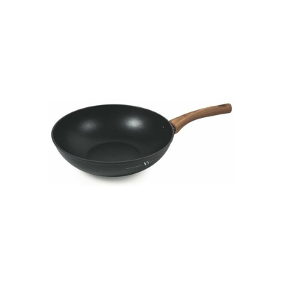 Temper Wok 30 Cm In Alluminio Forgiato