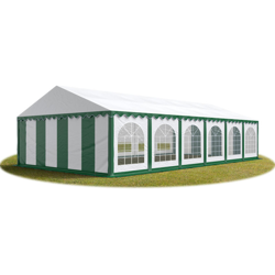 6x12 mTendone per feste PREMIUM PVC verde-bianco 100% impermeabile Gazebo da giardino Tendone da esterno Tenda party características