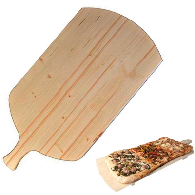 Tagliere Per Pizza a Metro Teglia Vassoio Legno Rettangolare Con Manico 82x36cm