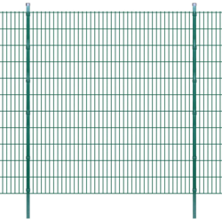 Pannello recinzione da giardino con pali 2008x2230 mm 2 m Verde - Verde - Youthup precio