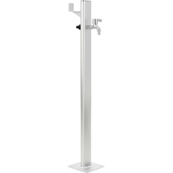 Fontanella a Colonna da Giardino in Allumino 95 cm - Argento - Youthup en oferta