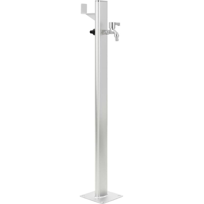 Fontanella a Colonna da Giardino in Allumino 95 cm - Argento - Youthup