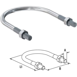 CAVALLOTTO "U" 80X90 ( 3") M10 PZ10 CAVALLOTTO "U" 40X49 (11/2) M8 PZ10 | BS precio