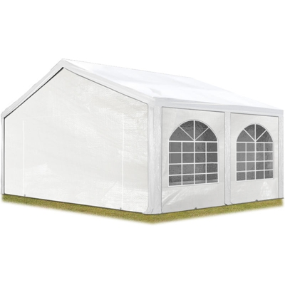 Tendone per feste 5x5 m Gazebo party per sagre, mercati PE 240 g/m² bianco