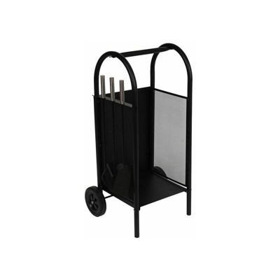 Supporto per Legna Accessori Camino Acciaio (42 x 36 x 81 cm) - Dkd Home Decor