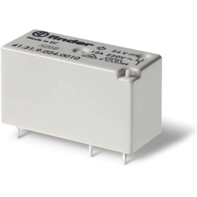 Finder 41.31.9.012.0010 Relè per PCB 12 V/DC 12 A 1 scambio 1 pz.
