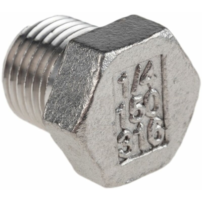 Raccordo filettato in acciaio inox connessione R 1/4' maschio - Rs Pro