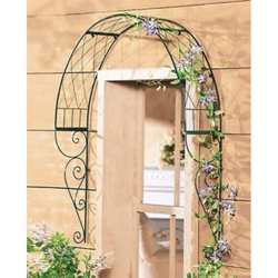 Arco per Rampicanti da Appendere alla Porta in Metallo Verde en oferta