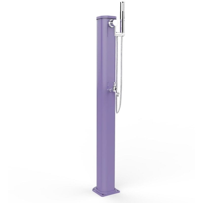 Doccia solare portatile Jolly Go Viola cm 18,5x20x115 CV-JG180/4005 - Arkema Design-prodotto Made In Italy