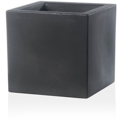 Vaso Cubo Schio Essential in resina da giardino per fiori e piante. -50 cm / Antracite precio