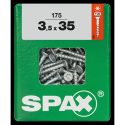 vite T-Star più giallo acciaio 35 x 3,5 mm - 175 pezzi - Spax características