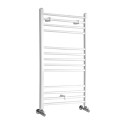 Hudson Reed Ive Scaldasalviette Piatto di Design Verticale - Termoarredo Bagno ad Acqua Calda - Acciaio Bianco - 555W - 1000 x 600mm características
