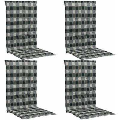 YOUTHUP Cuscini Sedie Giardino con Stampa 4 pz Multicolori 120x50x3 cm - Multicolore