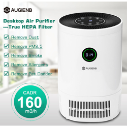 AUGIENB purificatore d'aria per ambienti con filtro HEPA Filtro dell'aria per allergie e animali domestici, eliminatore di odori per características