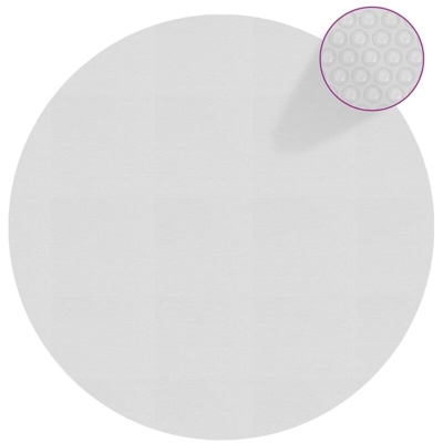 vidaXL Pellicola Galleggiante Solare PE Piscina 210 cm Grigia - Grigio