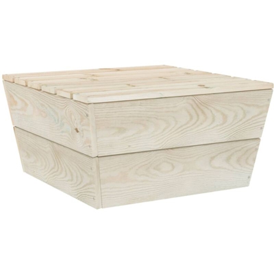 Tavolo da Giardino 60x60x30 cm in Legno di Abete Impregnato - Marrone - Vidaxl