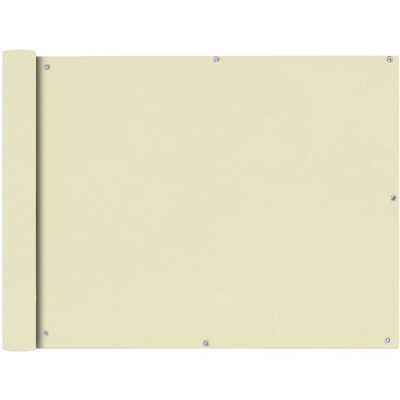 Paravento da Balcone in Tessuto Oxford 90x400 cm Crema - crema - Youthup