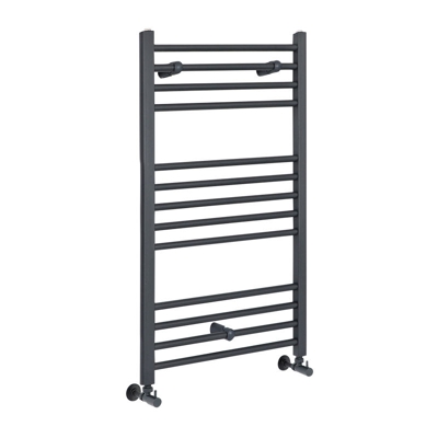 Hudson Reed Artle Scaldasalviette Piatto di Design Verticale - Termoarredo Bagno ad Acqua Calda - Acciaio Antracite - 415W - 1000 x 400mm