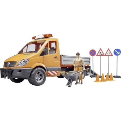 MB Sprinter comunale Bruder con conducente e Accessori Bruder