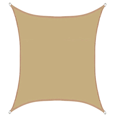 Ombrellone a vela rettangolare in tela impermeabile 5 X 4 MBeige