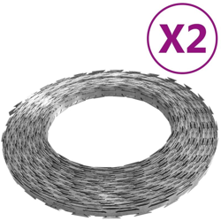 Rulli di Filo Spinato BTO-22 NATO 100 m in Acciaio - Vidaxl precio