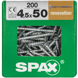 aggiornamento viti per truciolare 50 x 4,5 millimetri in acciaio - 200 pezzi características