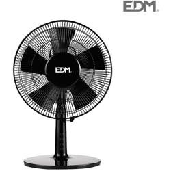 Ventilatore da tavolo nero 40w pale ø 30cm 33502 - EDM precio