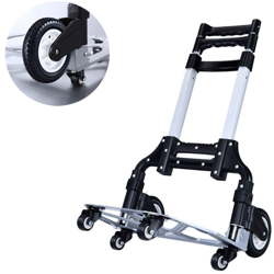 Carretto pieghevole portatile piccolo carretto a mano per uso domestico carrello della spesa del supermercato leggero passeggino muto a risparmio di precio