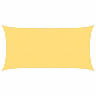 Parasole a Vela HDPE Rettangolare 2x4 Beige - Beige - Vidaxl