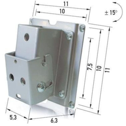 Supporto da parete inclinabile per schermi da 15 'a 23' - 002423 - Erard precio