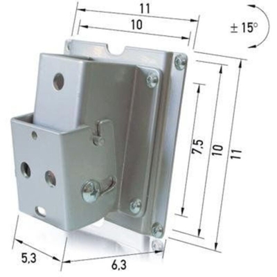 Supporto da parete inclinabile per schermi da 15 'a 23' - 002423 - Erard