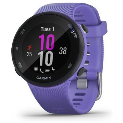 Smartwatch Forerunner 45S Display 1.04'' con GPS per Fitness con Contapassi e Cardiofrequenzimetro 39 mm Taglia S Colore Iris - Europa