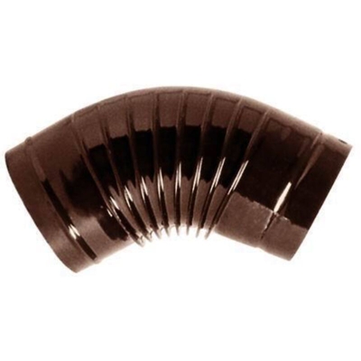 Gomito65ø Porcellanato Smaltato Marrone 10 Cm-65ø