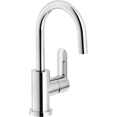 Nobili Rubinetteria Sand 99338/2 Miscelat. Lavabo Scarico Push Bocca Girevole Cromo