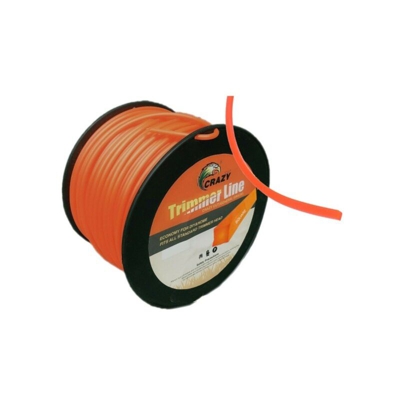 Tradeshop - FILO DECESPUGLIATORE QUADRATO 2.4 MM BOBINA 100 MT METRI TAGLIAERBA CAVO MATASSA