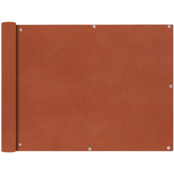 Paravento da Balcone in Tessuto Oxford 90x400 cm Terracotta - Arancione - Vidaxl características