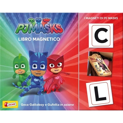 Lgvshopping - Libro Magnetico Lisciano Giochi Pj Mask Geco Amaya e Gattoboy in Azione